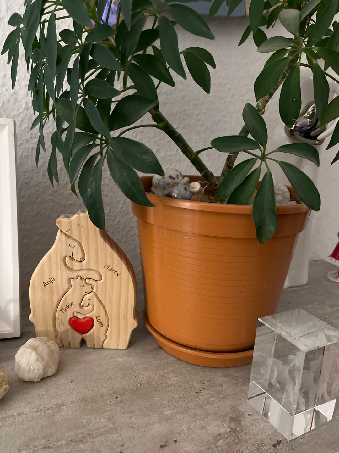 Customer photo review of Bärenfamilie - Süße Personalisierte Holzbären zum Aufstellen für die Familie