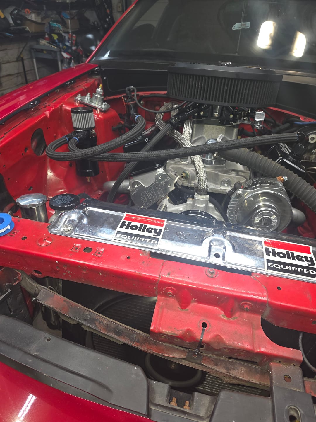 Customer photo review of SBC / BBC / SBF Catch Can Kit For 1.22" Push In Grommets