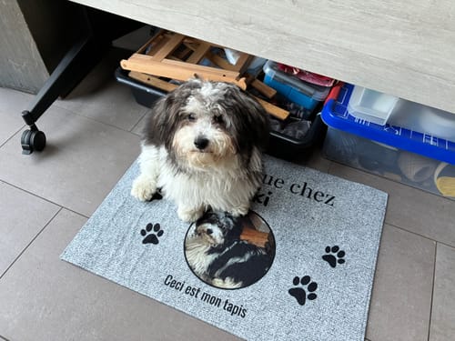 Customer photo review of Photo téléchargée - Paillasson personnalisé