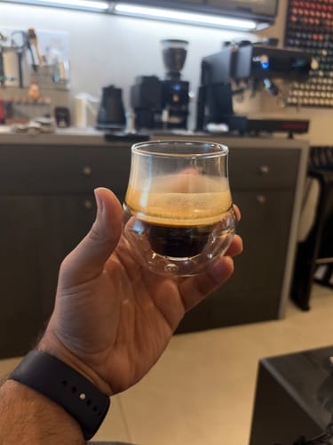 Customer photo review of PROPEL Espresso Glass Set