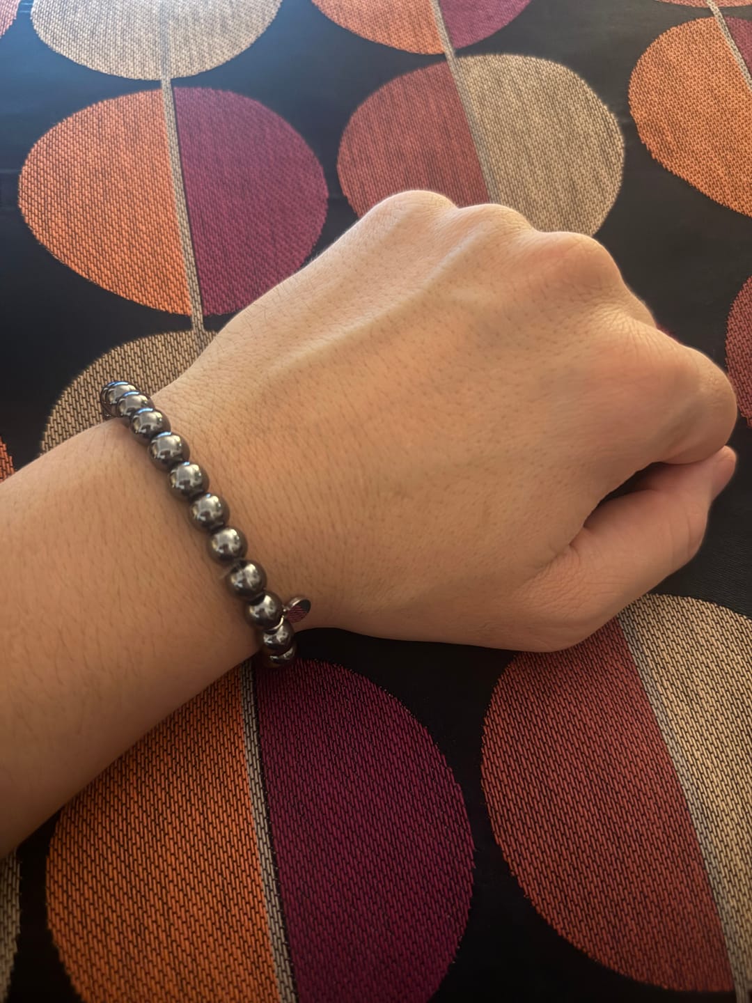 Customer photo review of Hematite Bracelet
