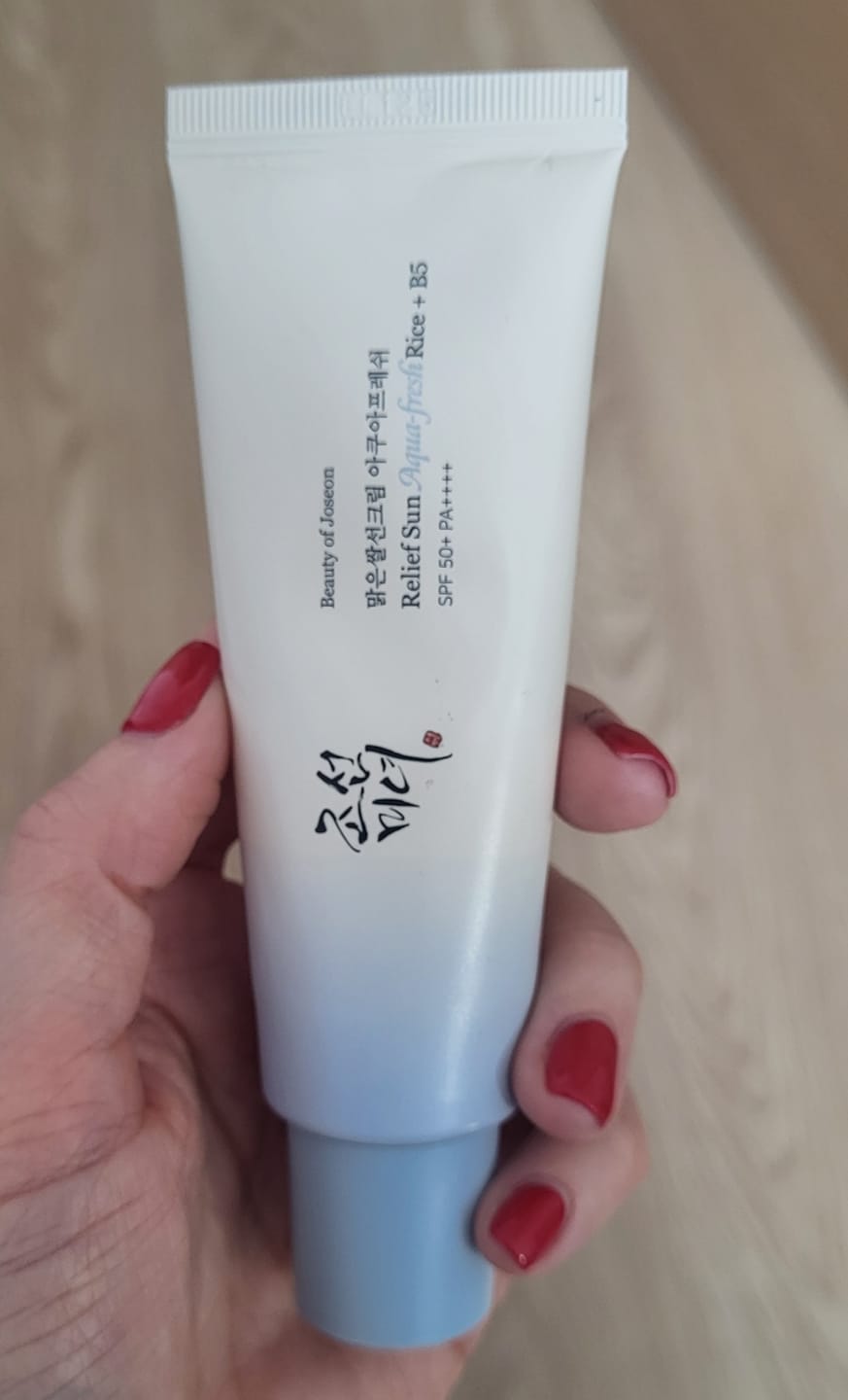 Customer photo review of Gaisīgs saules aizsargkrēms ar pantenolu Beauty of Joseon Relief Sun Aqua-fresh Rice+B5 SPF50+ PA++++
