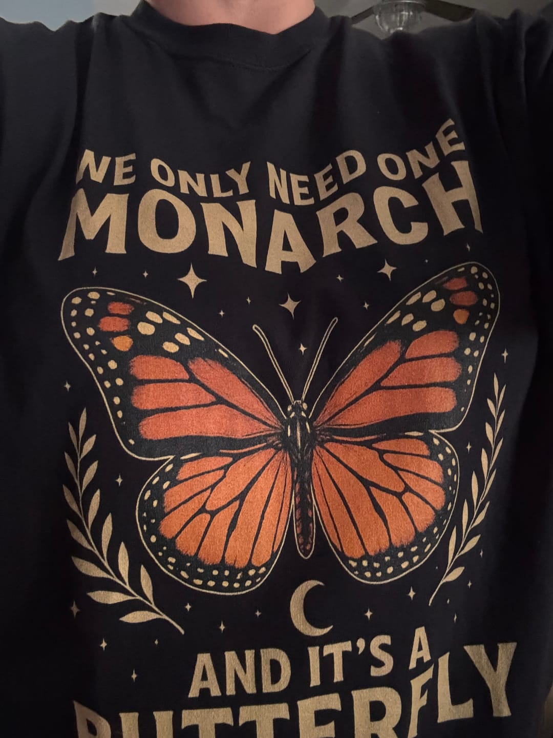 Customer photo review of One Monarch Butterfly T-shirt