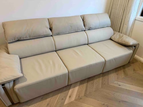 Customer photo review of Chocolate 2.3M 2.5 Seat Fully Electric Reclining Sofa Bed  - Leather