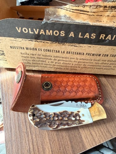 Customer photo review of Navaja de Acero Inoxidable 17,5cm “Ciervo“