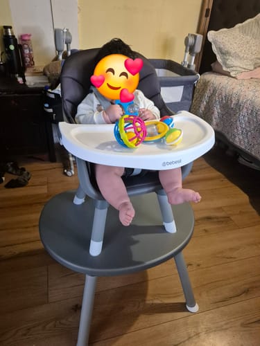 Customer photo review of Silla de Comer Baby Desk 4 en 1 Gris