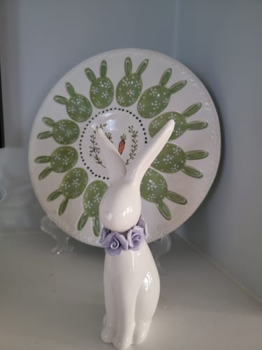 Customer photo review of Violet Rose Porcelain Bunny, Medium