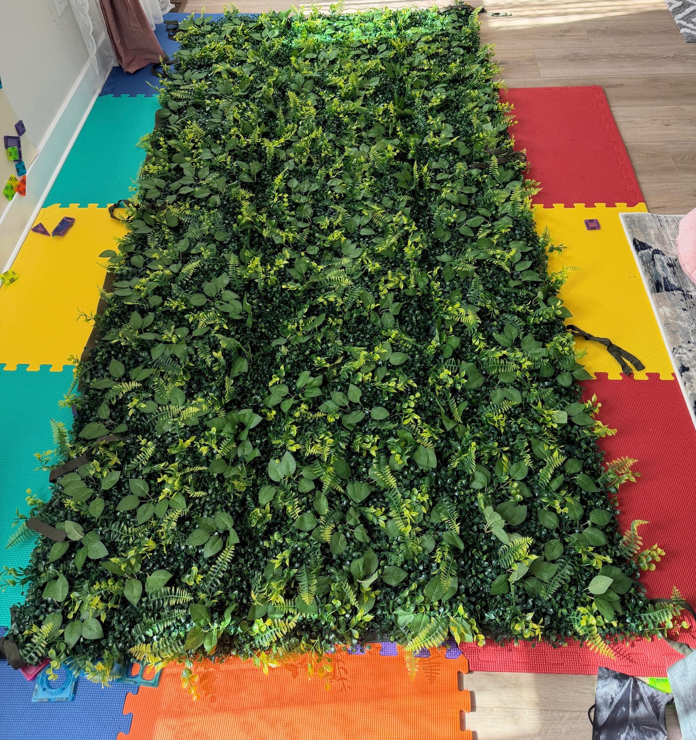 Customer photo review of 8*8ft Artificial Grass Wall Backdrop ALFWL151-Perfect for Weddings, Parties & Event Decor