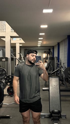 Customer photo review of Training Sport Tee Icon - Light Gray