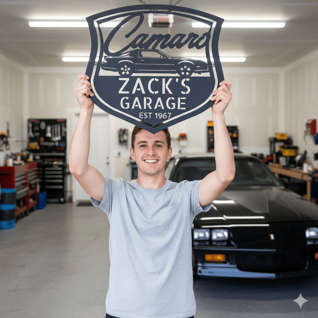 Customer photo review of 1982 Camaro Garage Sign