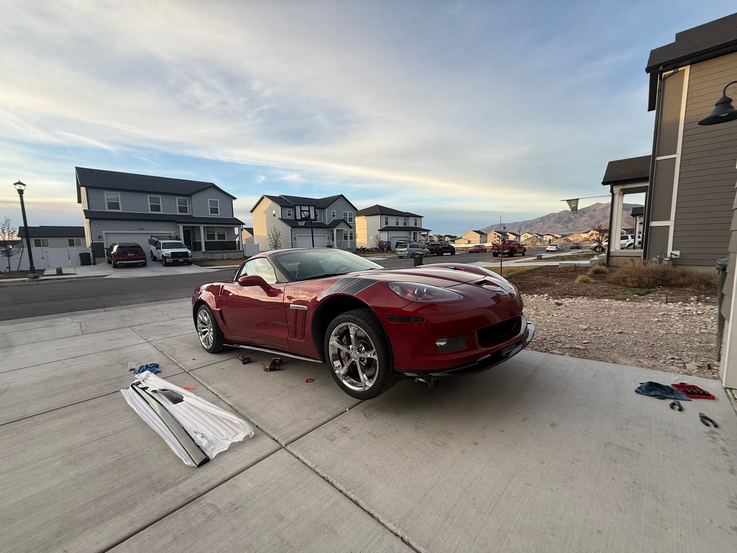 Customer photo review of Corvette C6 Grand Sport / Z06 Front Splitter Lip & Side Skirts Rocker Panels