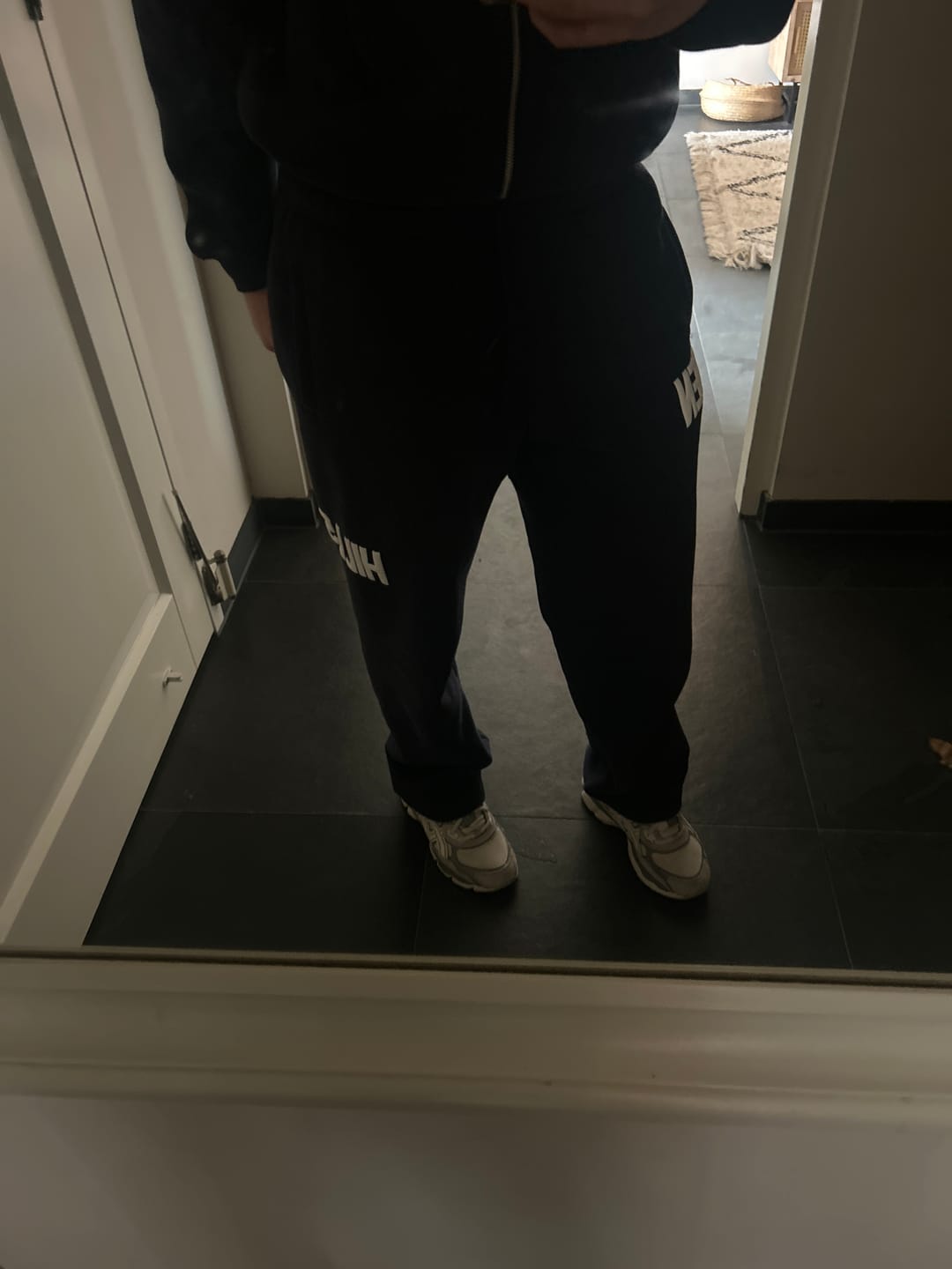 Customer photo review of GATED COMMUNITY ZIP HOODIE NAVY