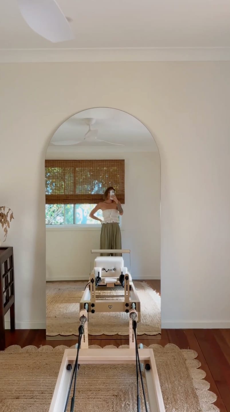 Customer photo review of Mega Arlo Frameless Arch Mirror | 2000 X 1000