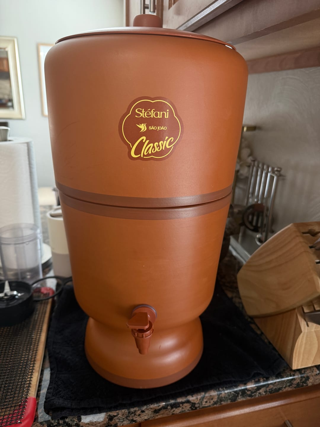 Customer photo review of Brazilian Water Purifying Clay Filter Ceramic Sao Joao Classic Stéfani 5 Liters