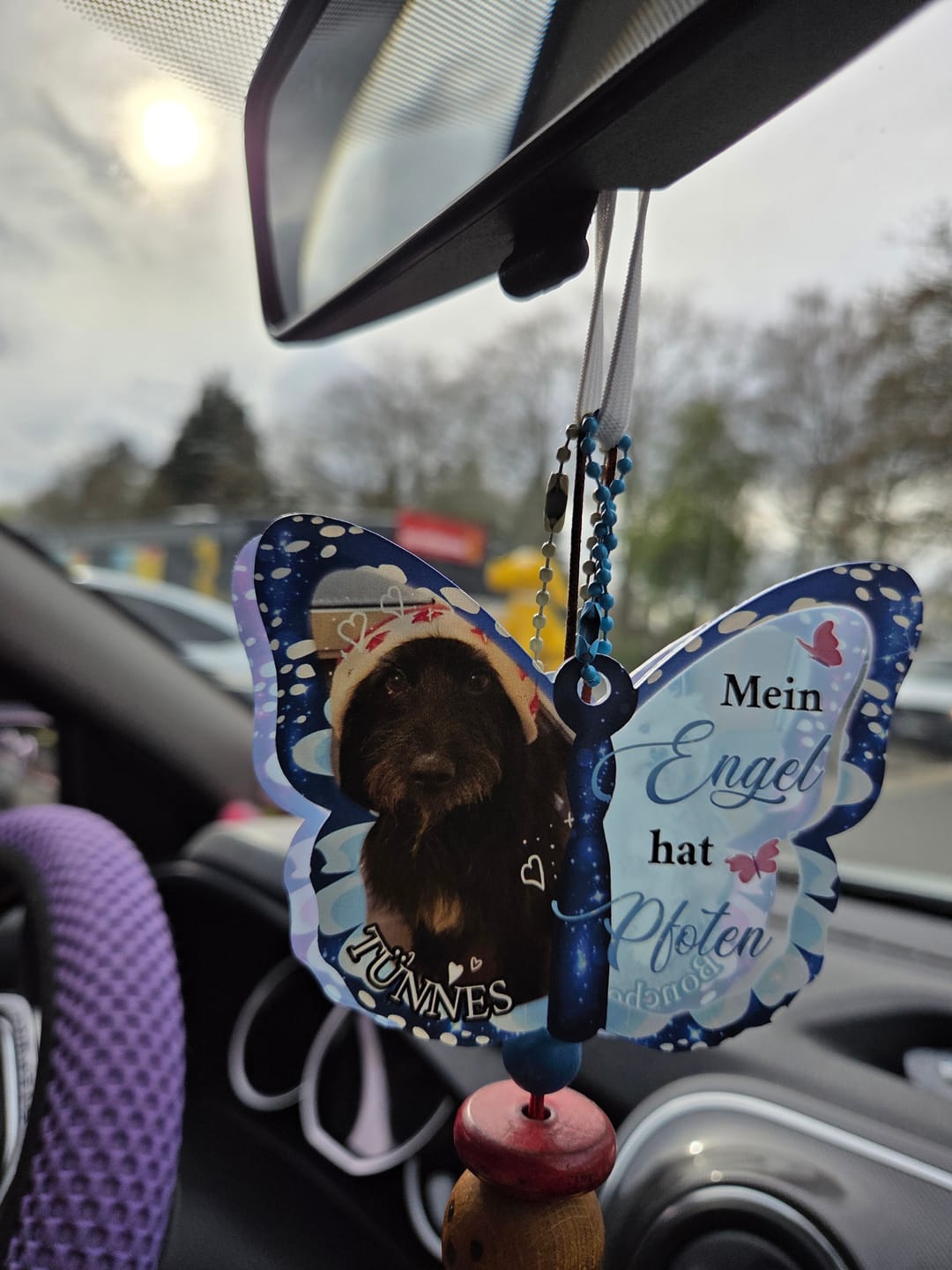 Customer photo review of Schutzengel - Individueller Rückspiegel Anhänger