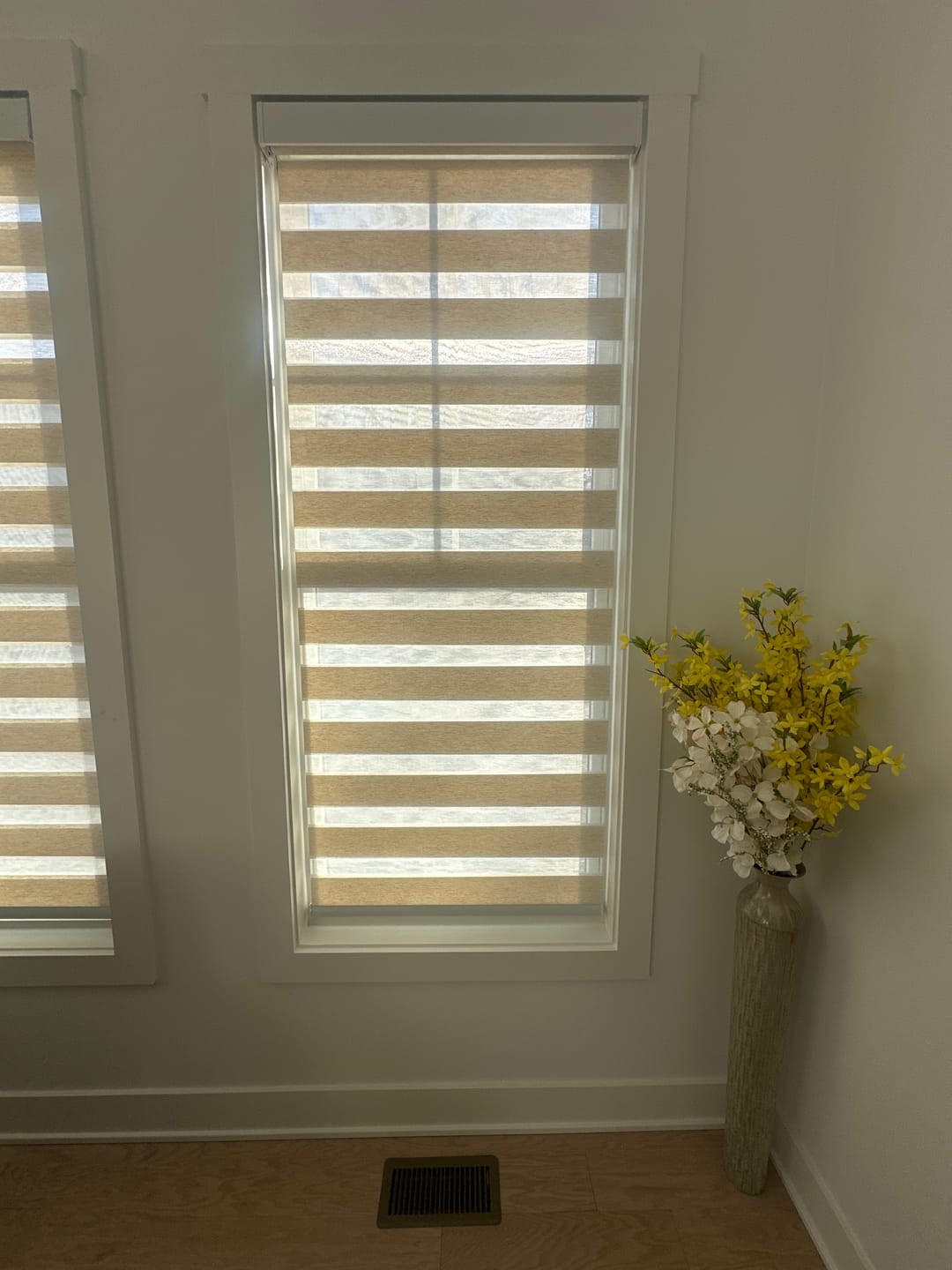 Customer photo review of Bringnox Motorized Blinds Outdoor & Solar Shades Fabric Swatch