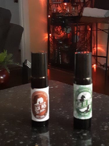 Customer photo review of Bargz Lick Me All Over Perfume Oil, Exotic Fragrance, Lovely Raspberry And Melon Aromas With A Touch Of Vanilla - Flat Cap