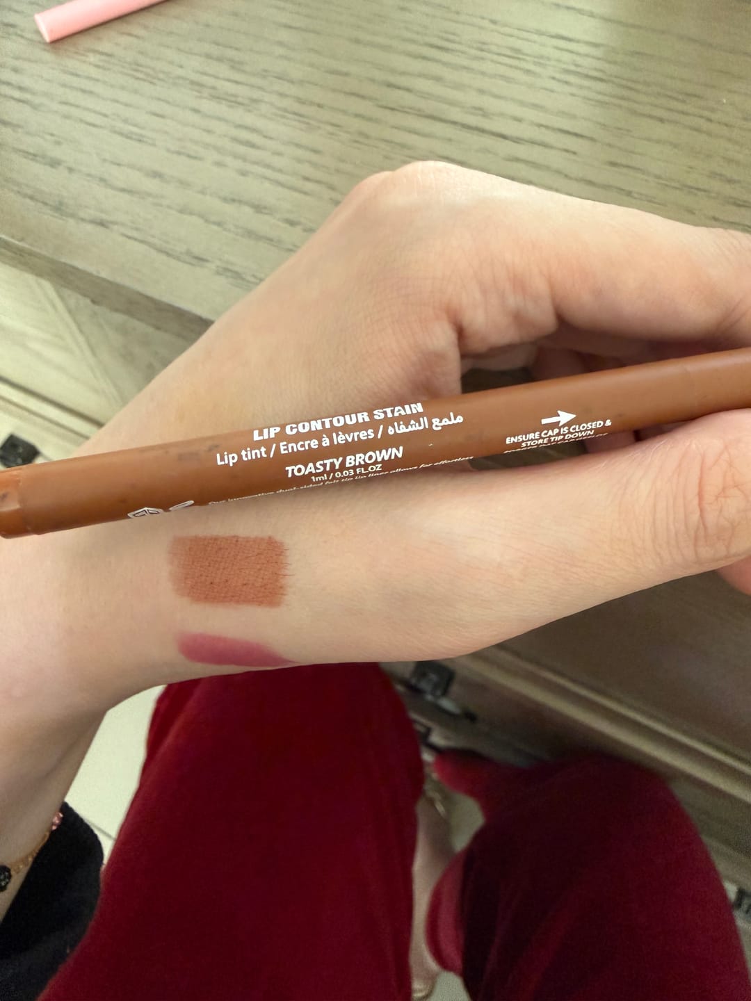 Customer photo review of lip contour stain pen