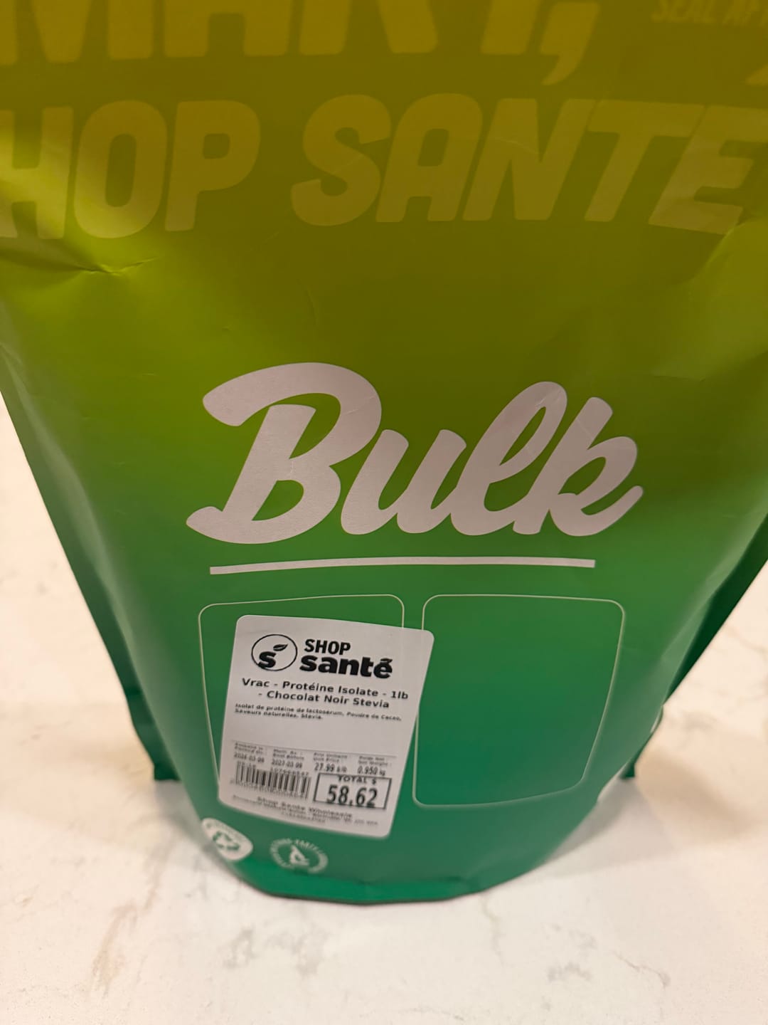 Customer photo review of Vrac - Protéine Isolate - 1lb