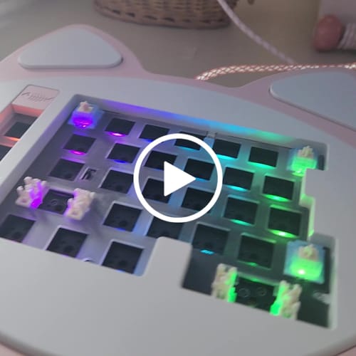 Customer video review of Splitty Kitty Keyboard Kit Instock Extras