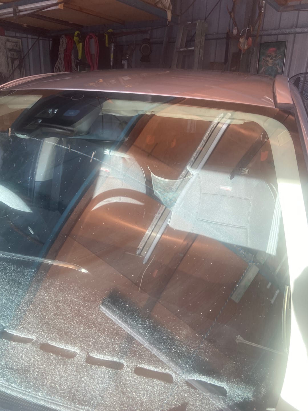 Customer photo review of Sharkskin Neoprene Universal Front Seat Covers - Built-in Headrests Size 60
