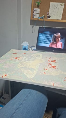 Customer photo review of Flowered Tiger (Pintura por Números) 40x50 cm