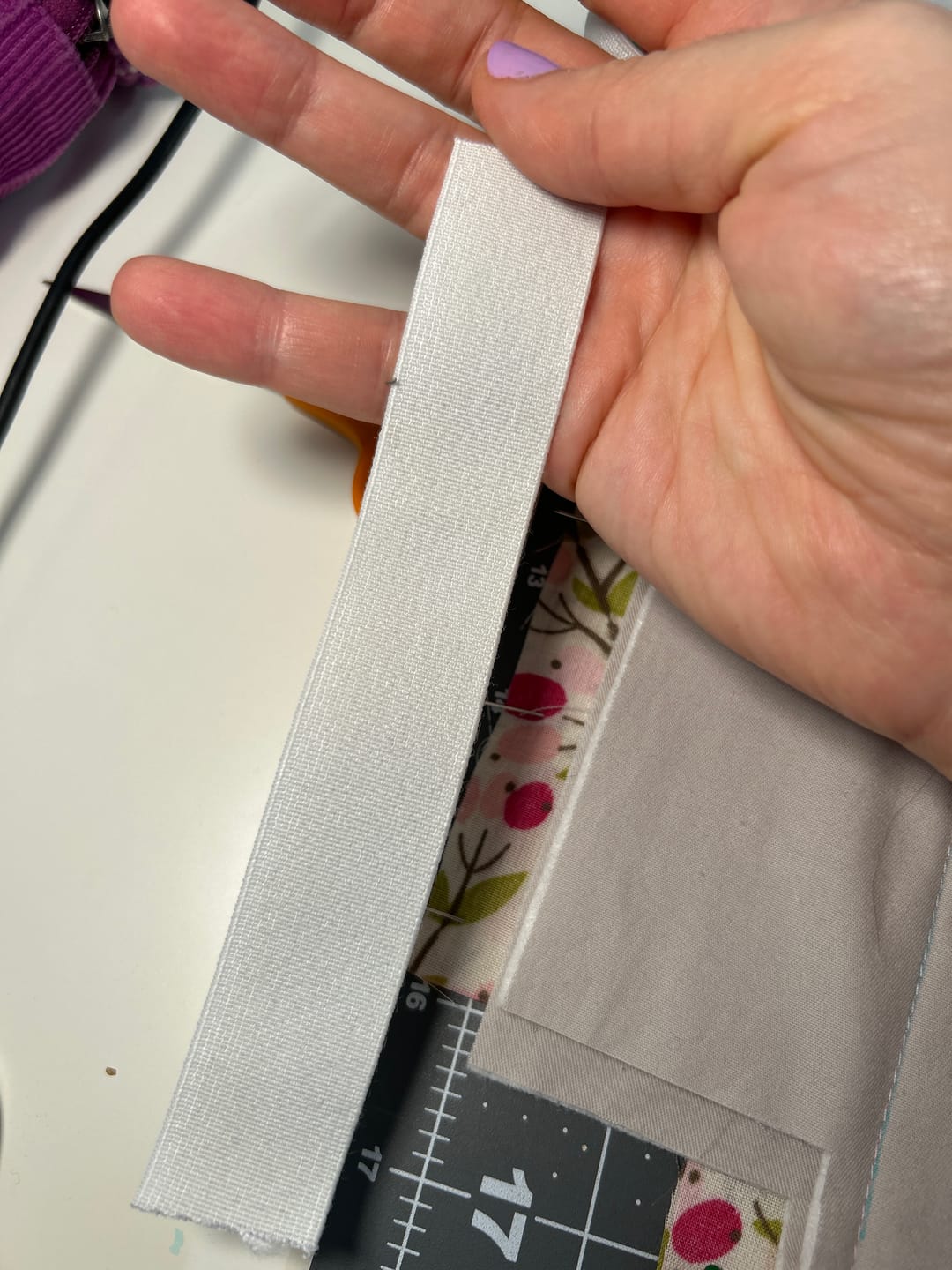 Customer photo review of Hemline Woven Non-Roll Elastic