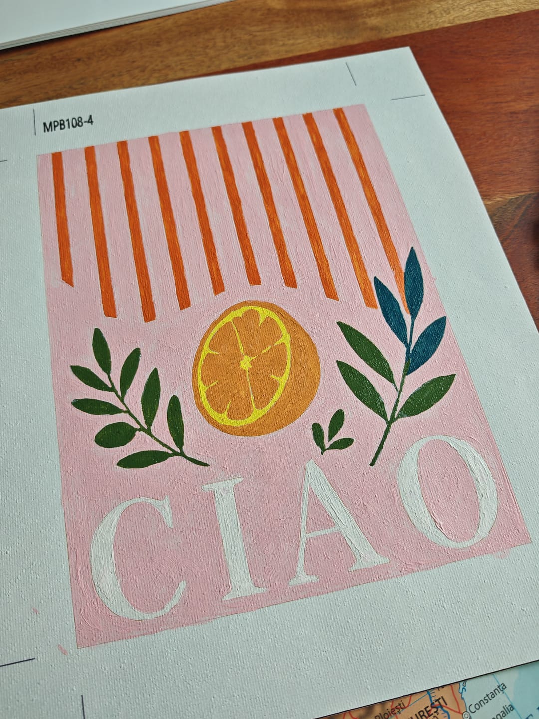 Customer photo review of 6 Mini Paintings - Italian Fruit & Drinks Set