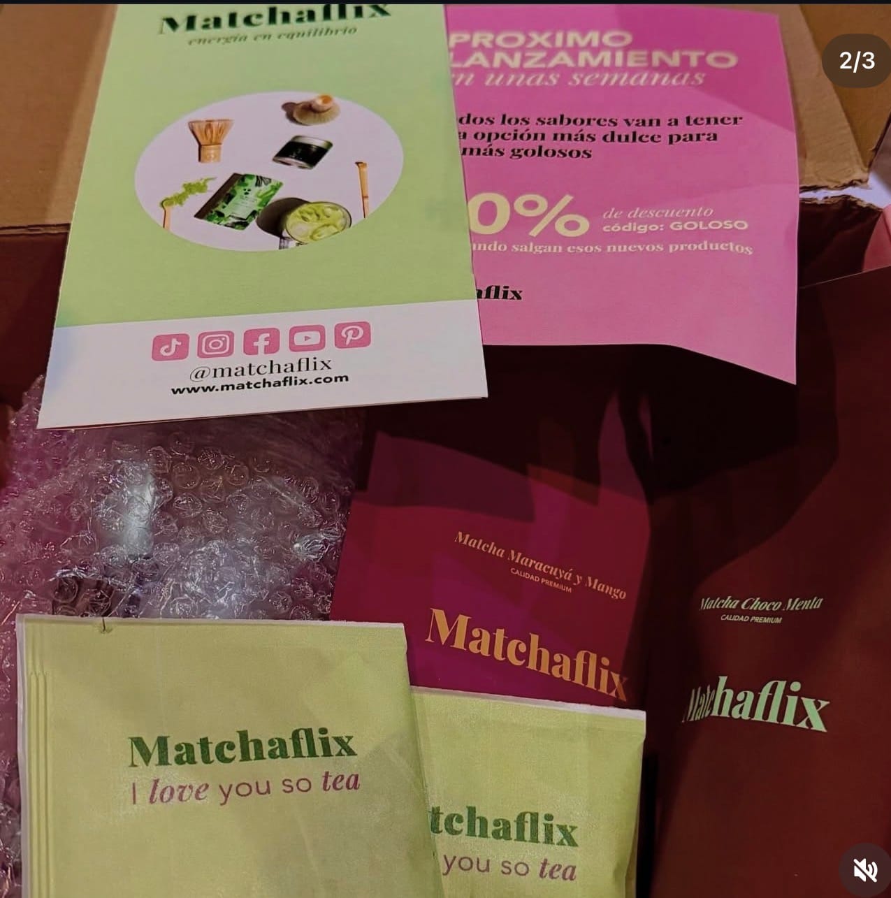 Customer photo review of Té Matcha Premium Choco-Menta