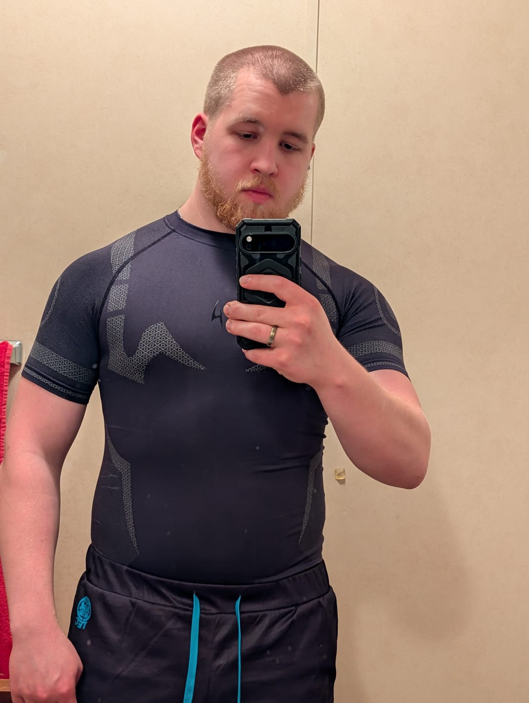 Customer photo review of King of Curses Compressions Tee