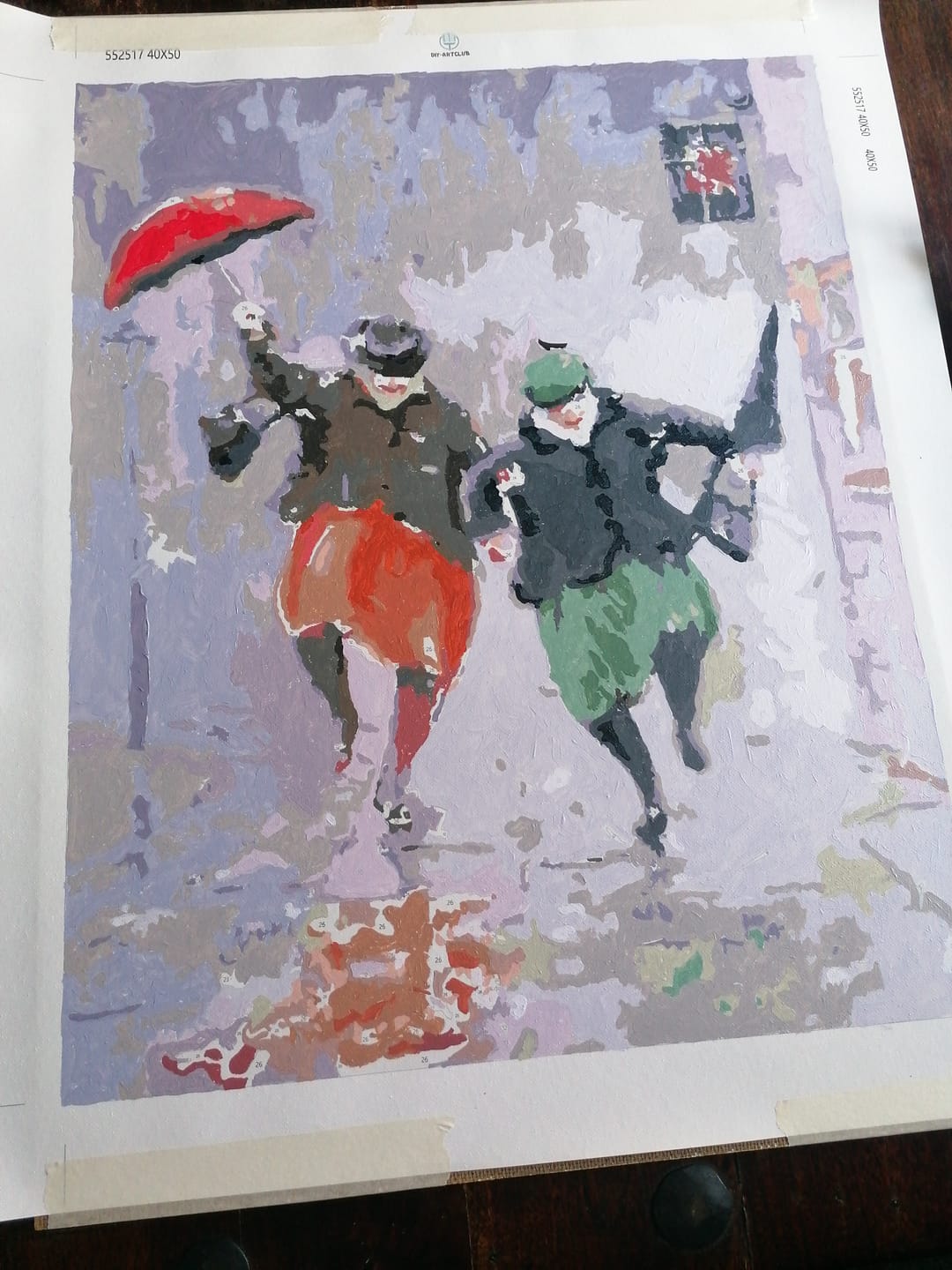 Customer photo review of Happy Retirees | Paint by Numbers