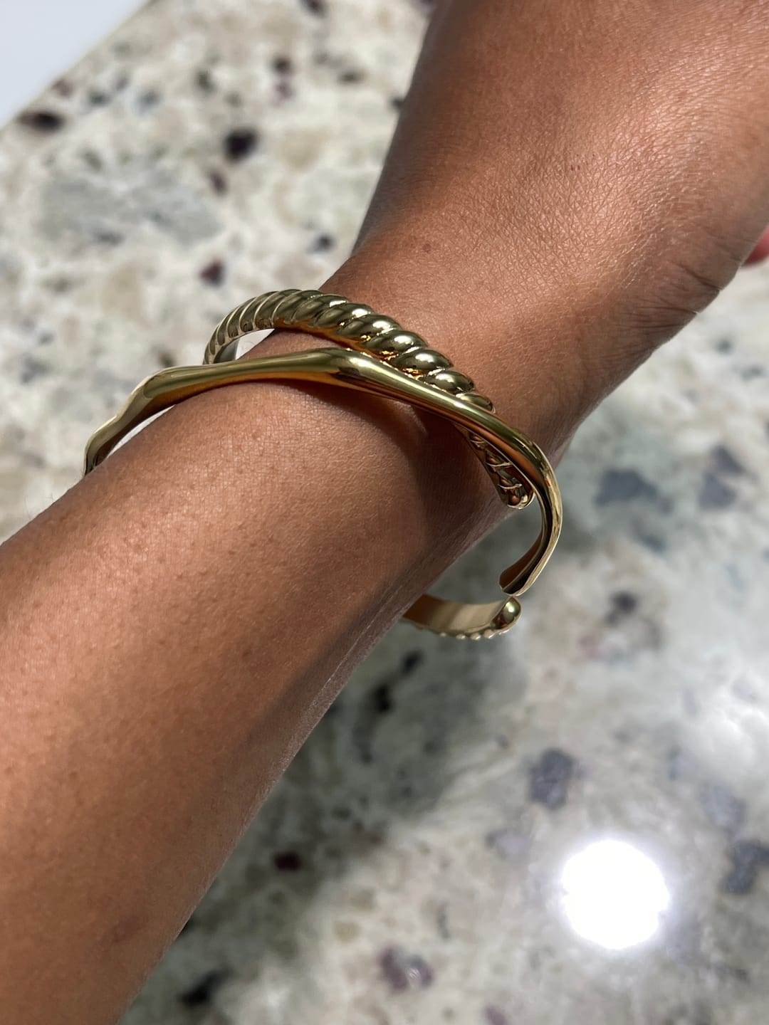 Customer photo review of Bamboo Bangle