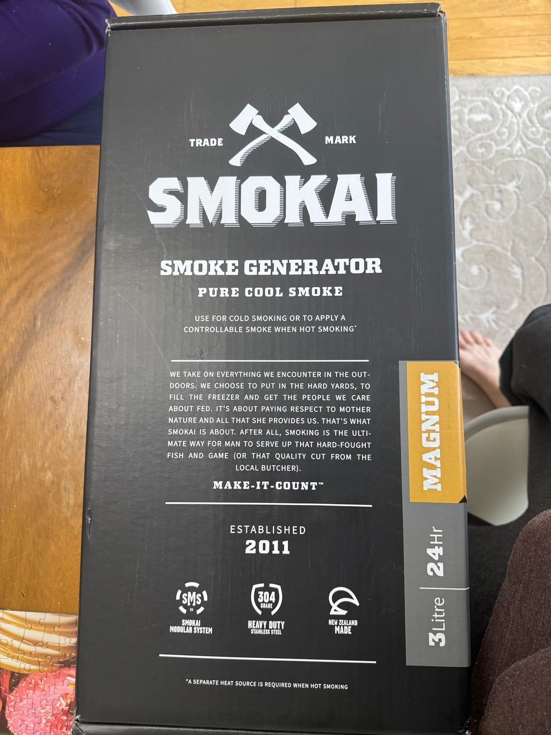Customer photo review of Smokai 3 Litre Magnum Smoke Generator