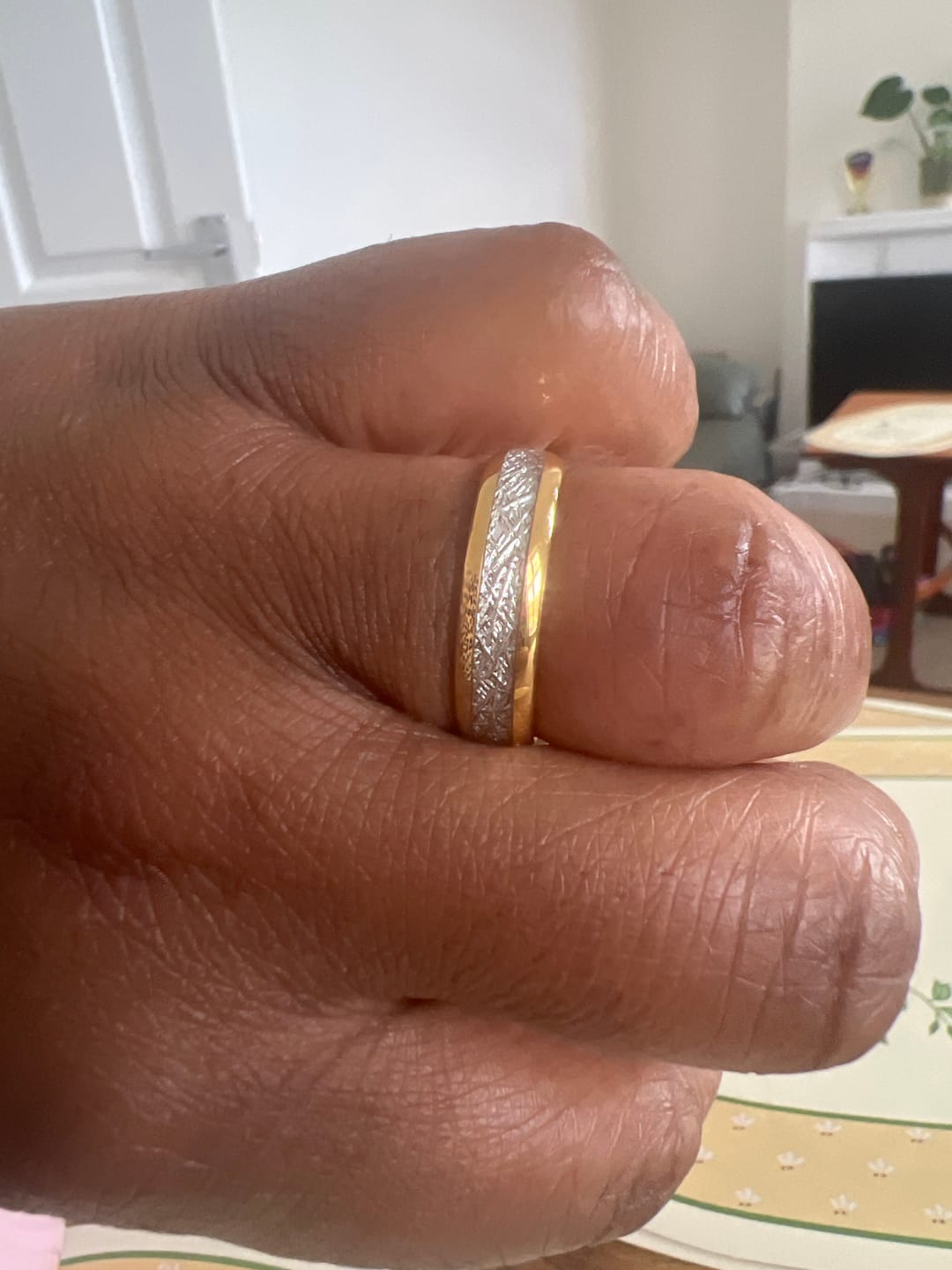 Customer photo review of The Golden Steel Wonder Ring Set