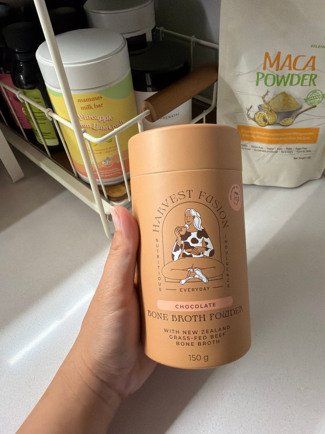 Customer photo review of Chocolate Bone Broth