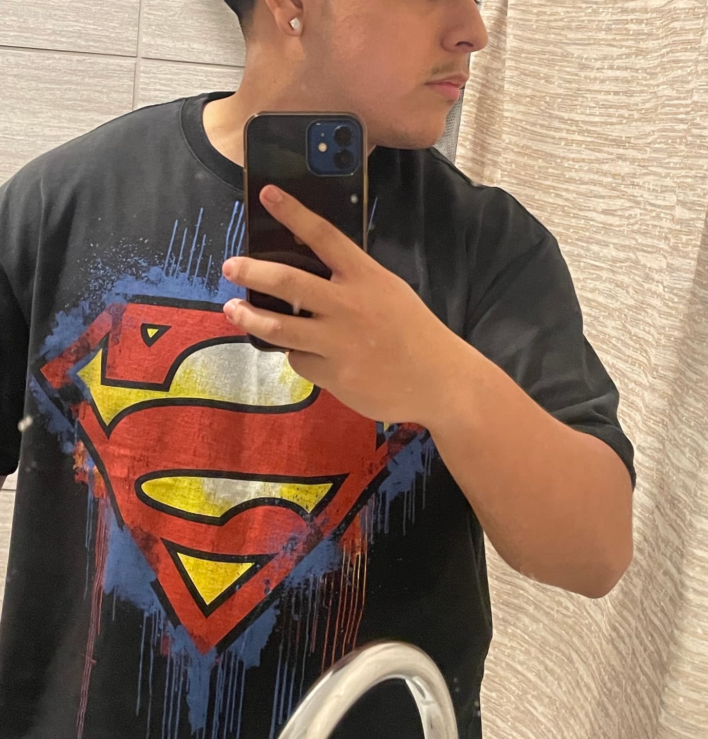 Customer photo review of 4044 - Superman Graphic Tees