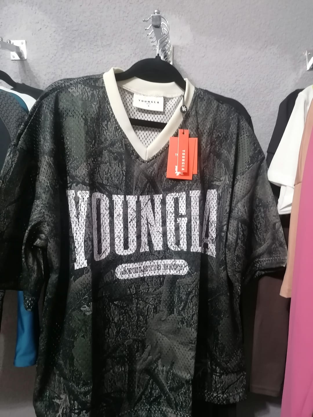 Customer photo review of 4187 - Varsity Football Cropped Jersey