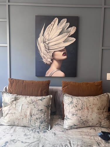 Customer photo review of Black Swan Beauty Print