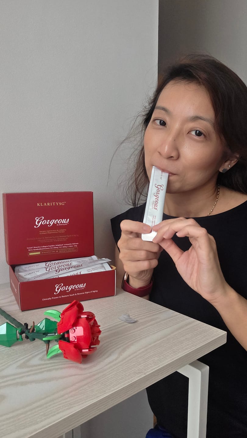Customer photo review of Gorgeous by KlaritySGᵀᴹ - Medical Grade Bioactive Collagen Peptides® to reverse ageing