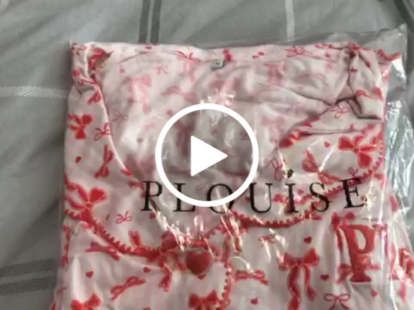 Customer video review of Women's Christmas Bow Pyjama Trouser Set