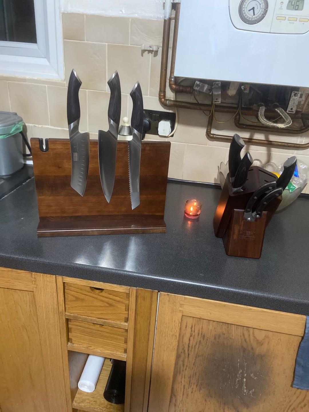 Customer photo review of 9-Piece Chef Knife Set with Block