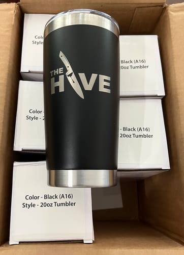Customer photo review of (6 Pieces) Laser Engraved Tumbler | 20 oz