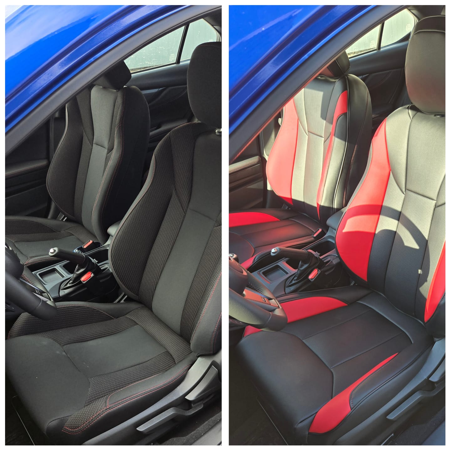 Customer photo review of 2022+ Subaru WRX Premium Custom Seat Covers
