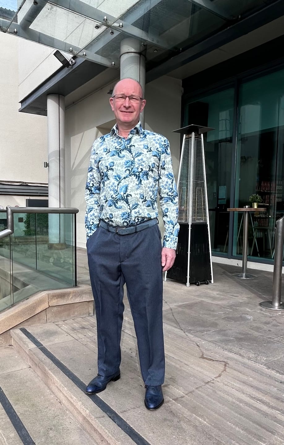 Customer photo review of Muted Herringbone Suiting Fabric