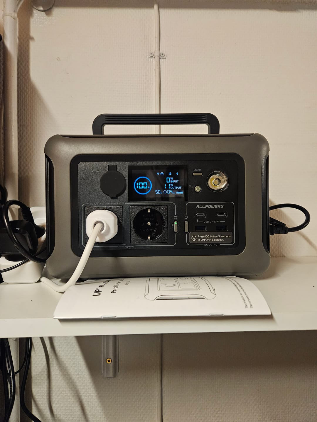 Customer photo review of ALLPOWERS R600 Portable Power Station 600W 299Wh LiFeP04 Battery