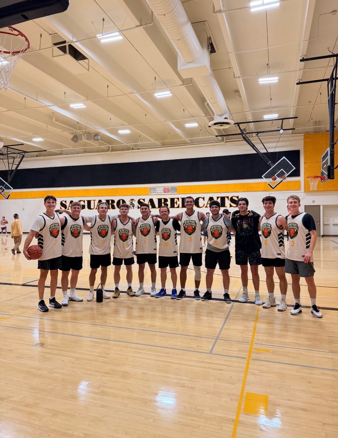 Customer photo review of Custom Black White  Double Side Tops Athletic Basketball Jersey