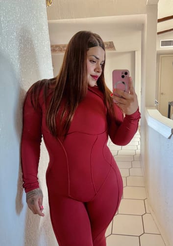 Customer photo review of The Anew Long Sleeve Jumpsuit