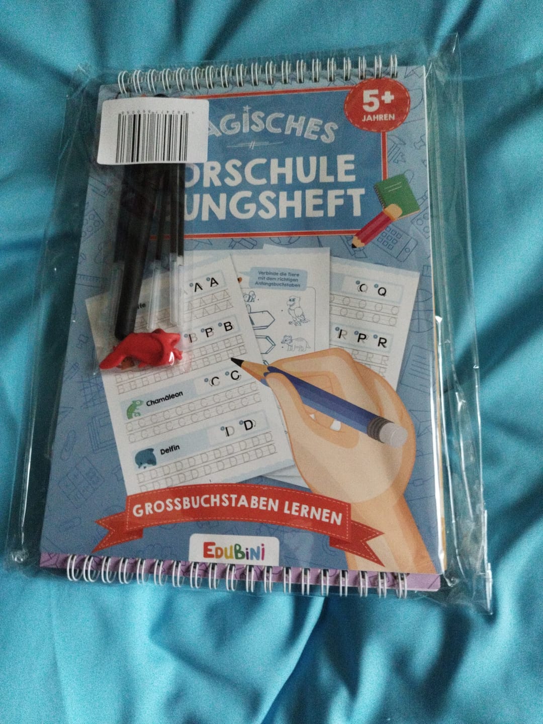 Customer photo review of Edubini Magische Übungshefte® (Geschenk-Starterset)
