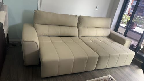 Customer photo review of Oasis 2.8M 3.5 Seat Fully Electric Sofa Bed - Leather