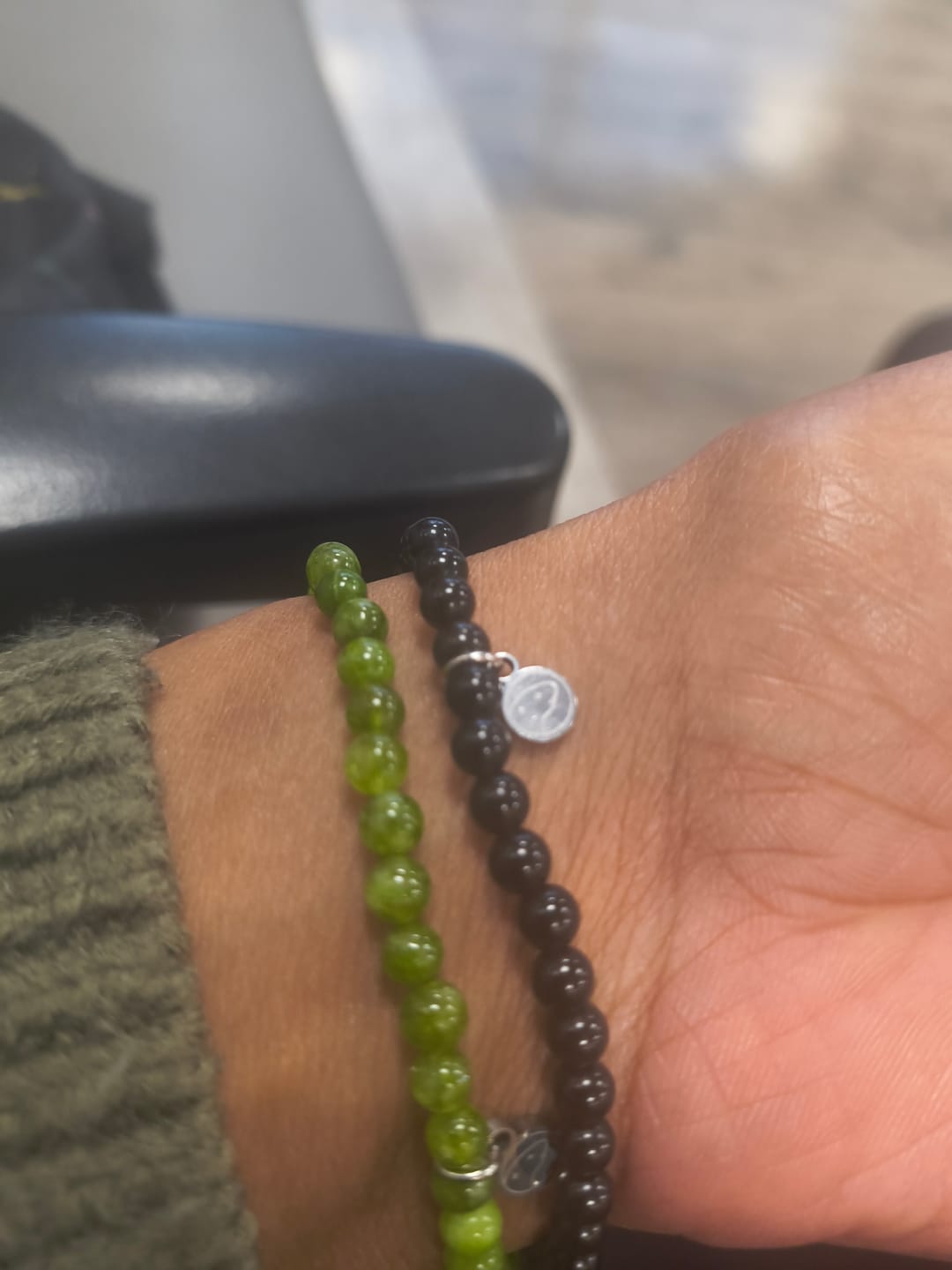 Customer photo review of Peridot Bracelet Mini